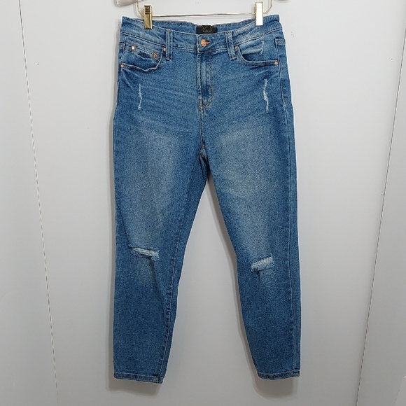 Rachel Roy Women's Size 8/29 Jeans Distressed Medium Wash High Rise - Picture 2 of 13